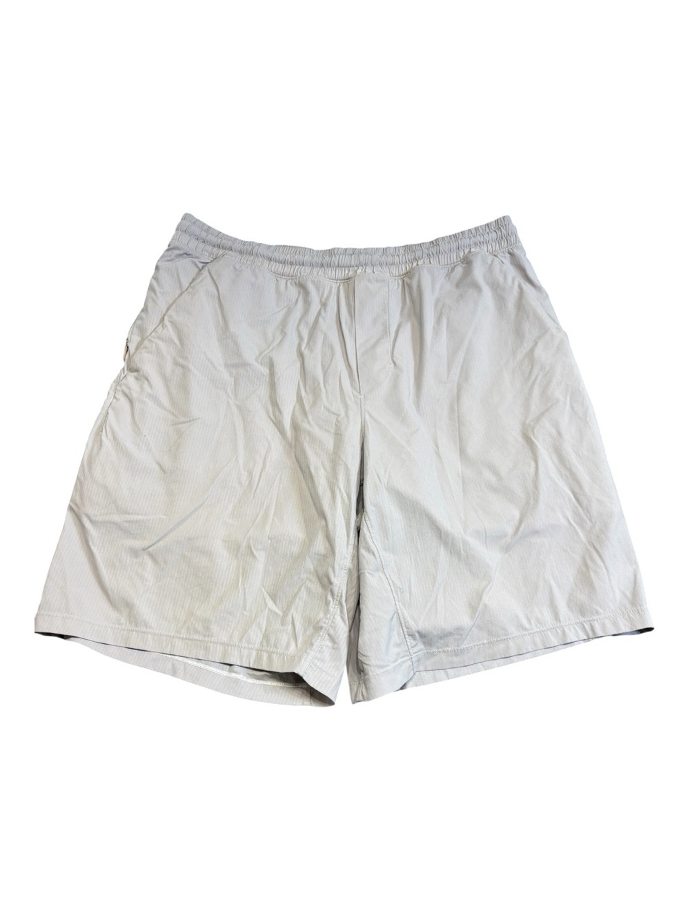 Lululemon Pace Breaker Lined Shorts 7" Bone Square Dot Men's Small EUC